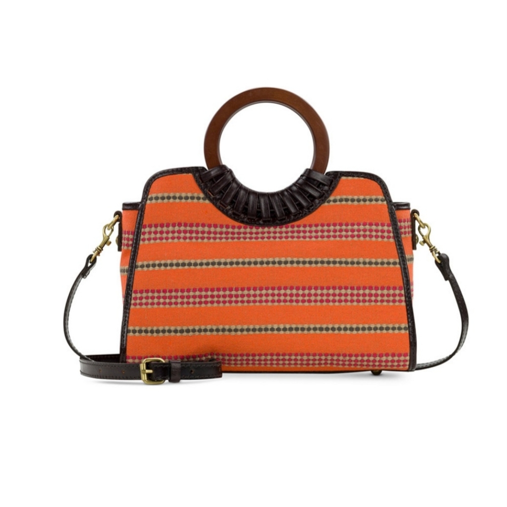PATRICIA NASH LYON ROUND HANDLE SATCHEL CROSSBODY 13"  x 8-3/8" NWT